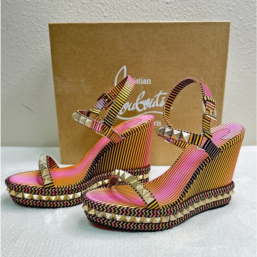 CHRISTIAN LOUBOUTIN PYRACLOU After Sun Size EU 40 / US 10 - Picture 2 of 9
